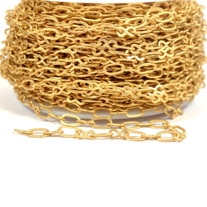 Figure Eight Chain - Matte Gold - CH58 - MG - Choose Your Length - Etsy