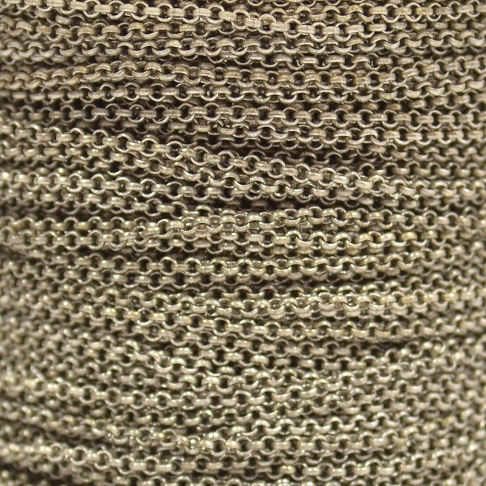 1mm Rolo Chain - Antique Silver - CH130-AS - Choose Your Length - Etsy