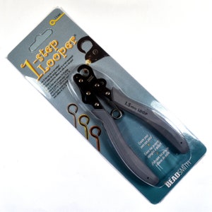 The Beadsmith Looper Kit – Includes a 1-Step Looper Plier & 2  Tarnish-Resistant 20 Gauge Wire Spools, 15 Yards Each in Silver & Gold –  Create