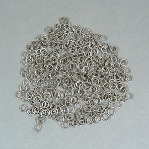 4mm Antique Silver Jump Rings