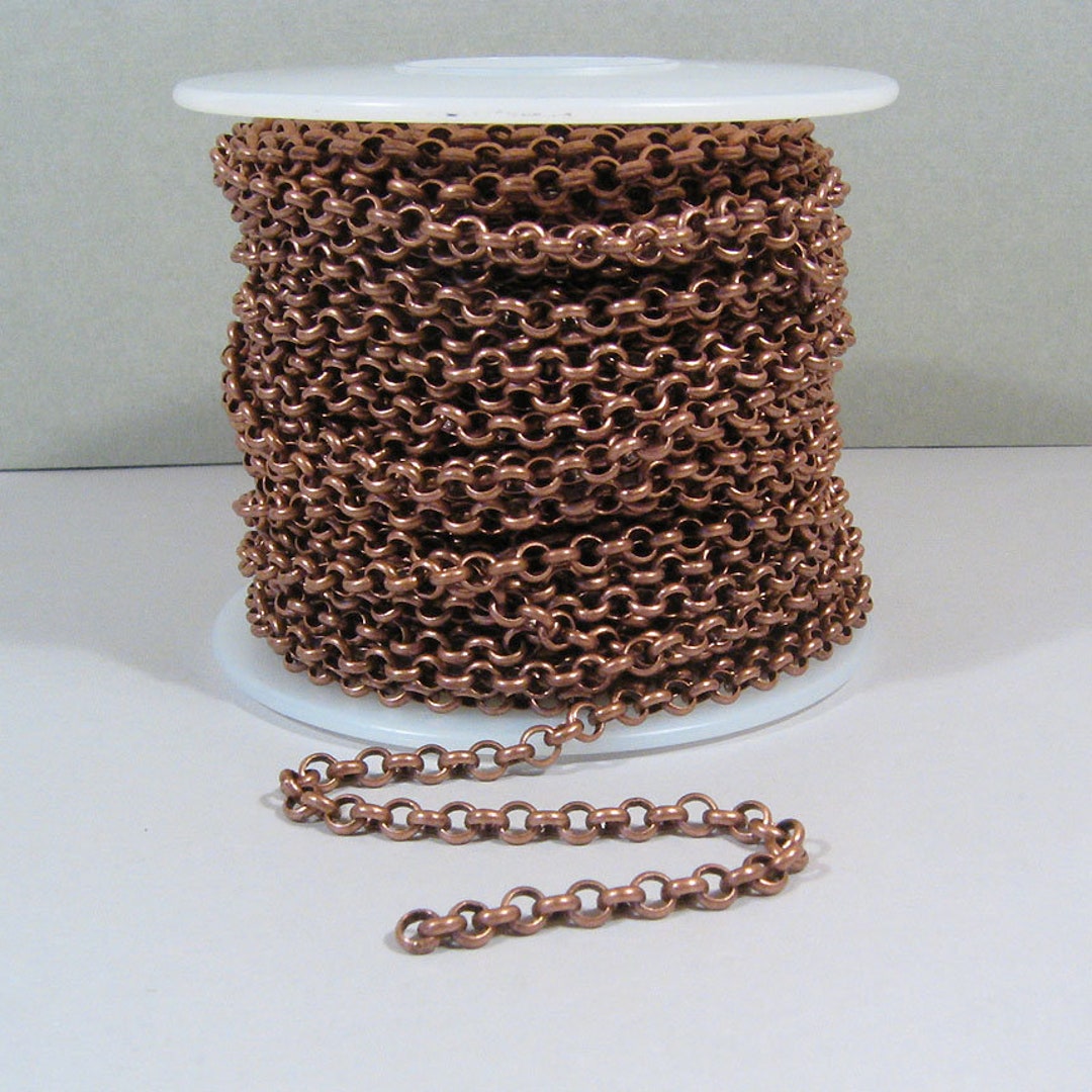 Rolo Chain - Antique Copper - CH12-AC - Choose Your Length - Etsy