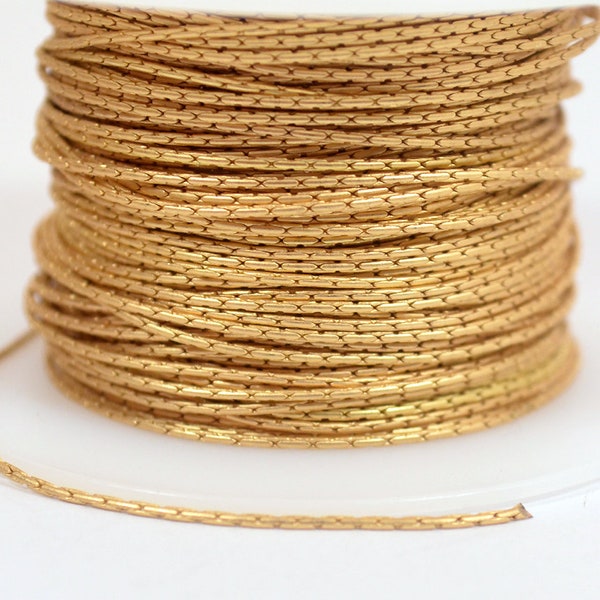 Fine Beading Chain - Matte Gold - CH22-MG - Choose Your Length