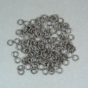 6mm Matte Gunmetal Jump Rings - Choose Your Quantity
