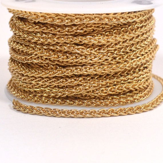 2.5mm Wheat Chain Gold Plated CH56 GP Choose Your Length Etsy