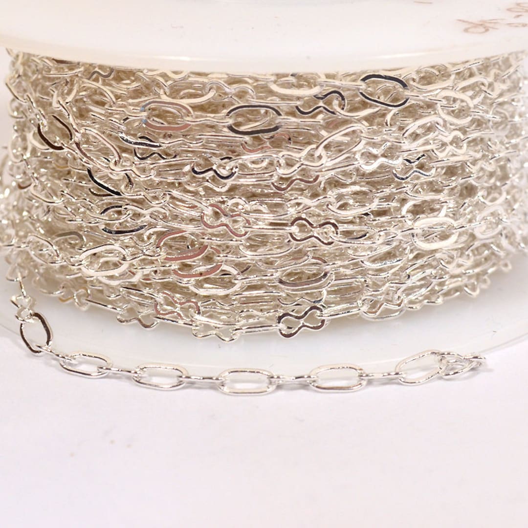Figure Eight Chain - Silver Plated - CH58 - SP - Choose Your Length ...