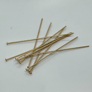 Matte Gold Headpins - Choose Your Quantity