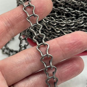 Ladder Chain - Antique Silver - CH138-AS - Choose Your Length