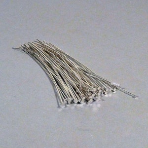 Silver Plated Headpins - Choose Your Quantity