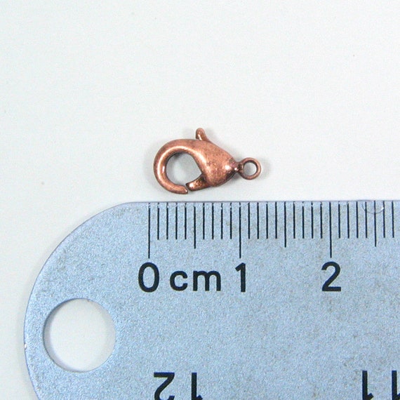 Antique Copper Plated Lobster Claw Clasps, 12mm x 7mm, 6 Pieces –  beadsandbrushstrokes