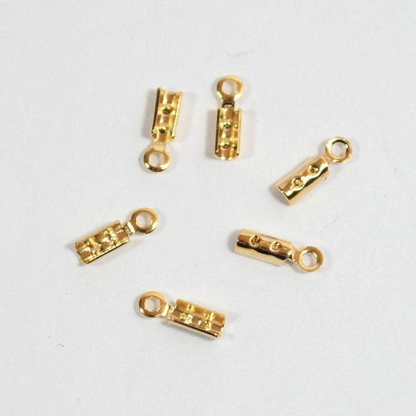 2mm Gold Plated Crimps - Choose Your Quantity