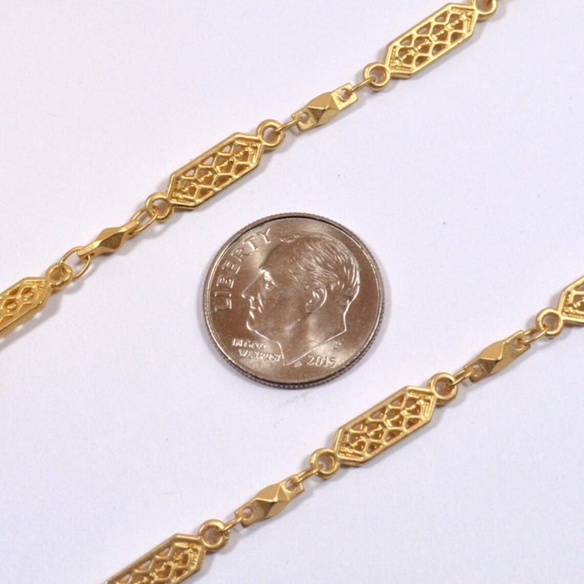 Filogram Chain Tribal Filigree Chain - Antique Brass - CH106AB - Choose Your Length - Etsy