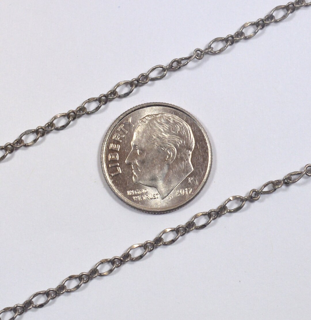 11 Twisted Figaro Chain Antique Silver CH170AS Choose Etsy