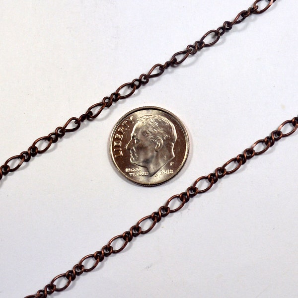 Figure 8 Chain - Antique Copper - CH177-AC - Choose Your Length