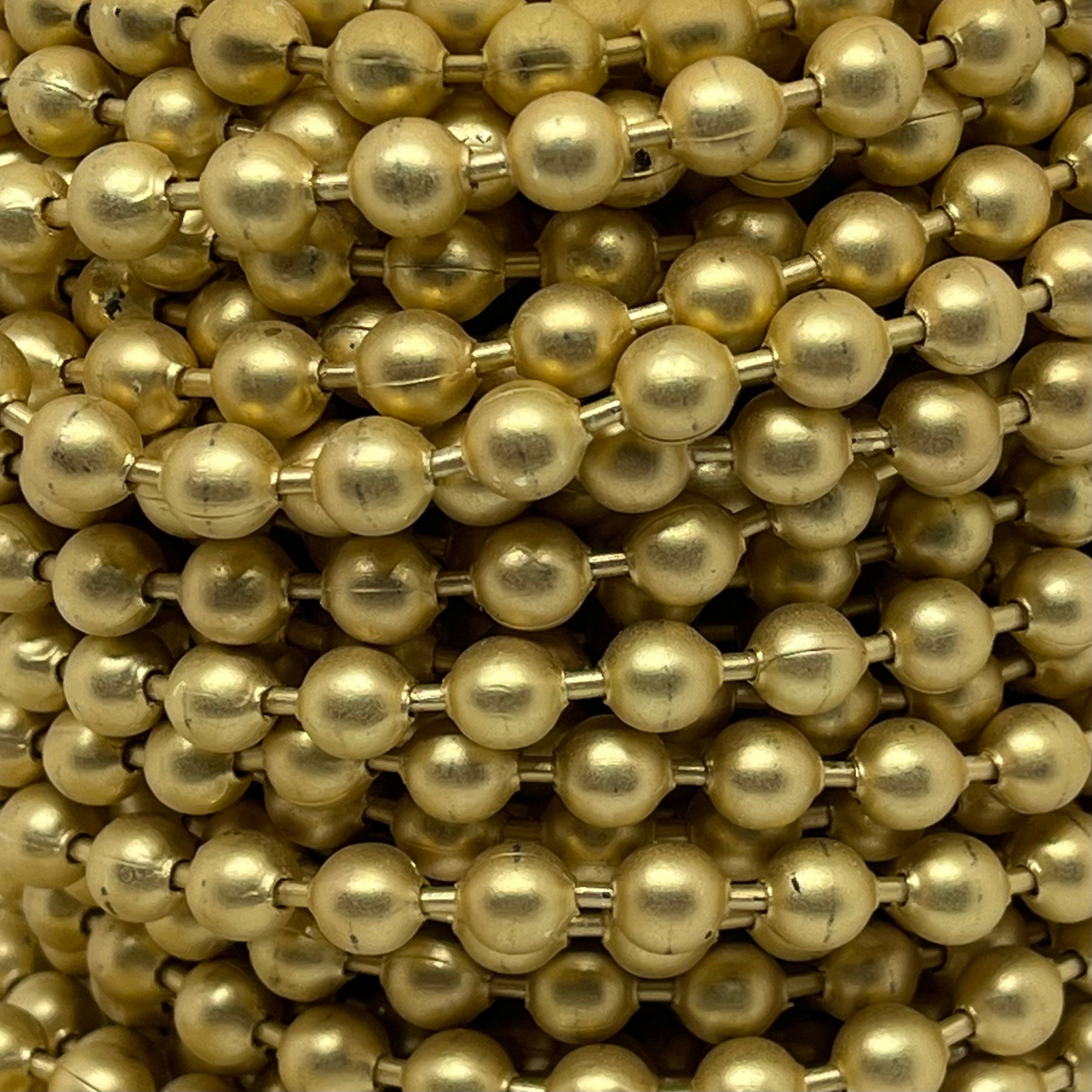 6.4mm Matte Gold Ball Chain Connectors Choose Your Quantity 