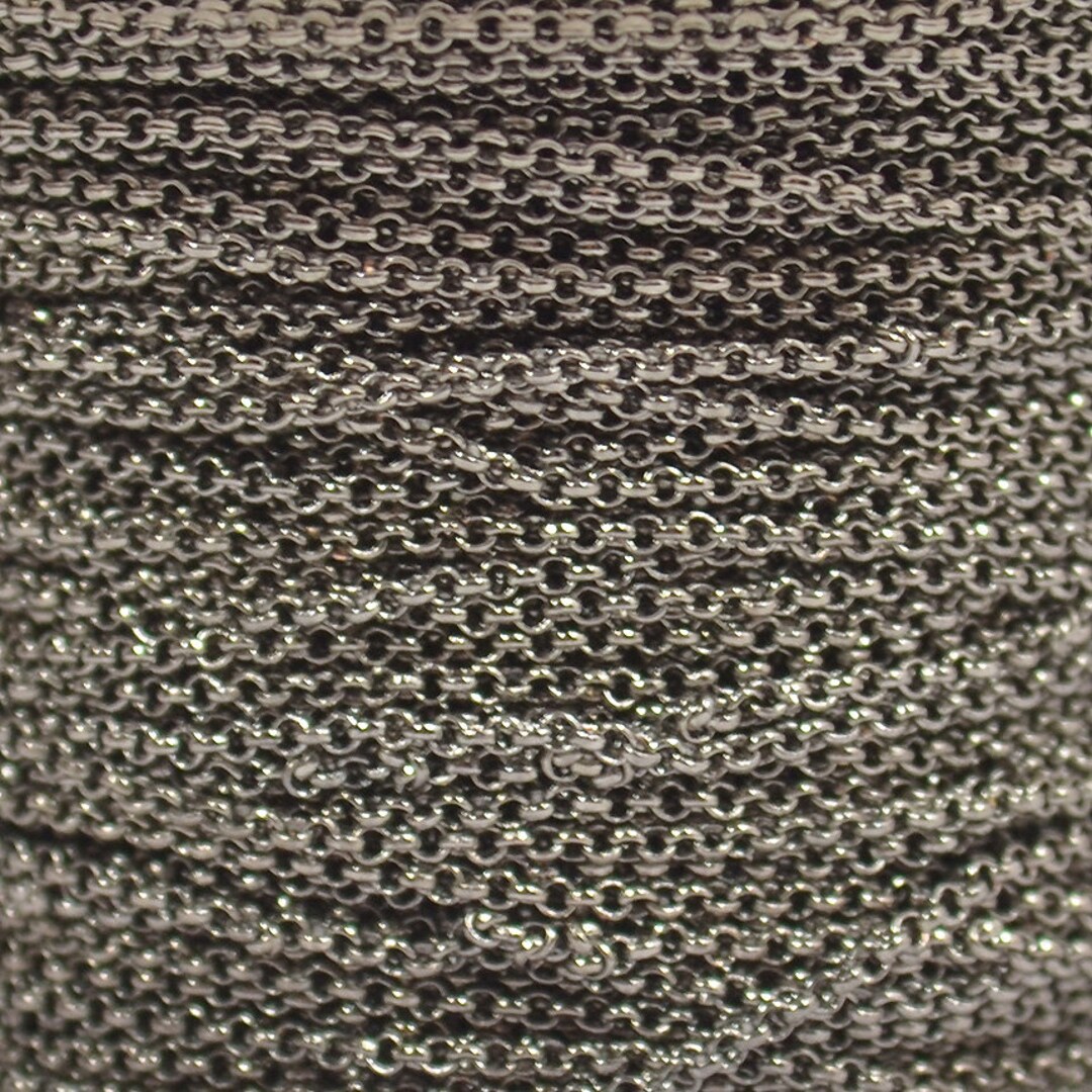 1mm Rolo Chain - Gunmetal- CH130-GM - Choose Your Length - Etsy