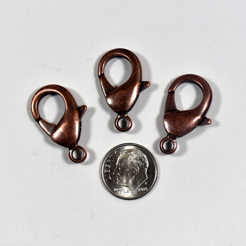 27mm X 17mm Lobster Clasps Antique Copper Choose Your Etsy