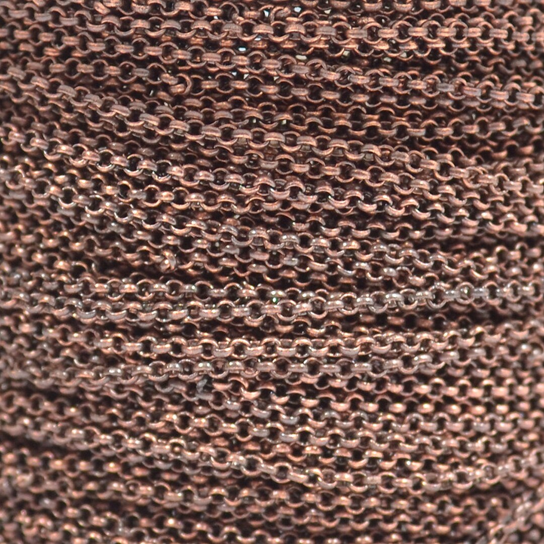 1mm Rolo Chain - Antique Copper - CH130-AC - Choose Your Length - Etsy