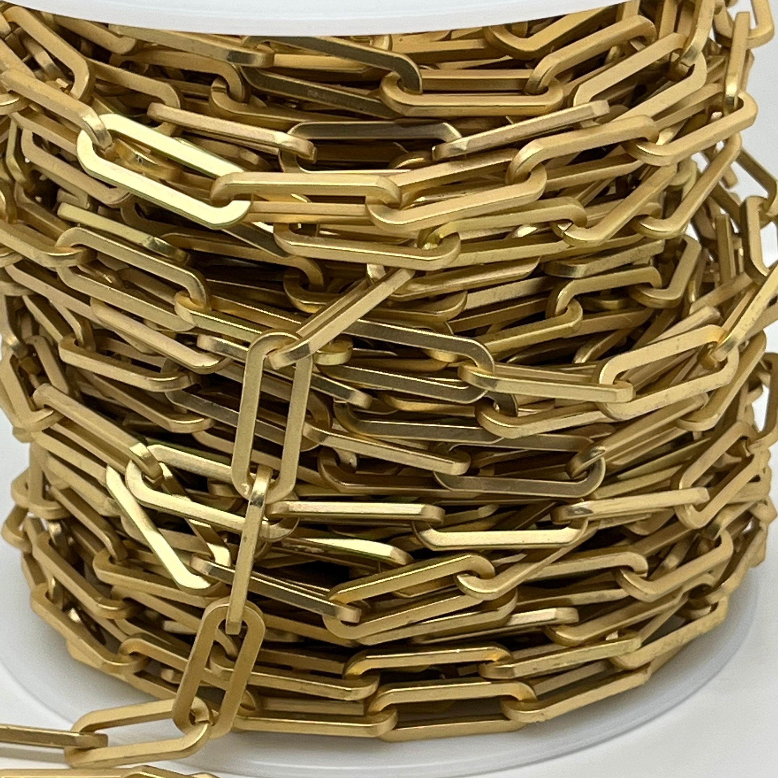 Large Paper Clip Chain - Matte Gold - CH191-MG - Choose Your Length - Etsy