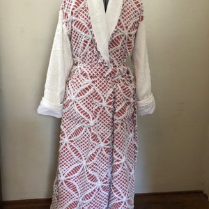 Wedding Ring Bliss. Women&#39;s cotton chenille robe with flannel lining