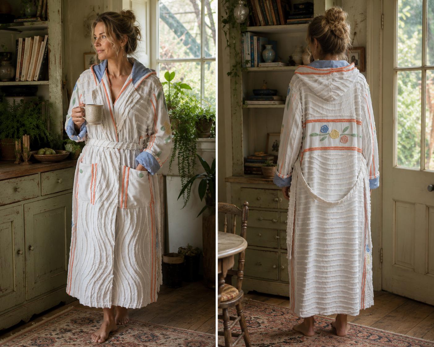 cotton chenille dressing gown australia Chenille Robe