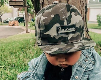 Cappello snapback personalizzato con nome, per neonati, bambini e adulti