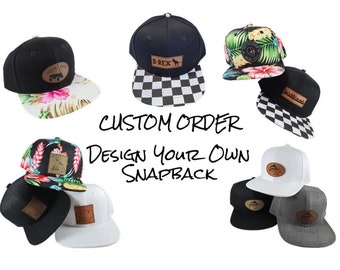 personalised baby snapbacks