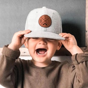Personalized Initials Snapback Hat with Symbol, Baby Infant Toddler Kids and Adult
