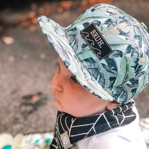 Personalized Name Snapback Hat with Wave Design, Baby Infant Toddler Kids and Adult