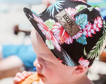 infant flat brim hat