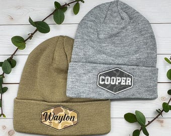 Personalized Name Beanie, Newborn Baby Infant Toddler Kids and Adult Hat