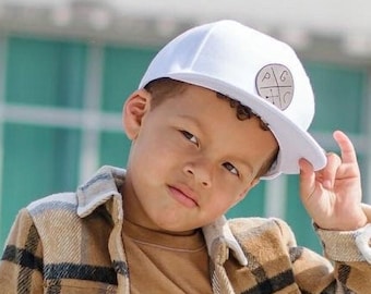Personalized Initials Snapback Hat with Symbol, Baby Infant Toddler Kids and Adult