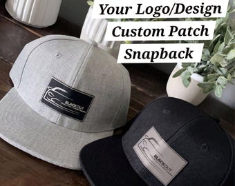 Custom Logo Snapback Hat with Patch, Baby Infant Toddler Kids and Adult