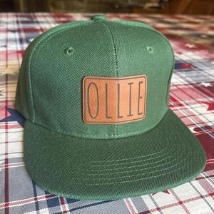 Personalized Printed Name Hat, Baby Infant Toddler Kids and Adult Snapback