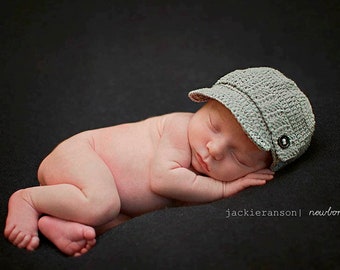 Baby Boy Gray Hat, Baby Photo Props, Baby Gift, Christmas Baby Gift, Gray Baby Set