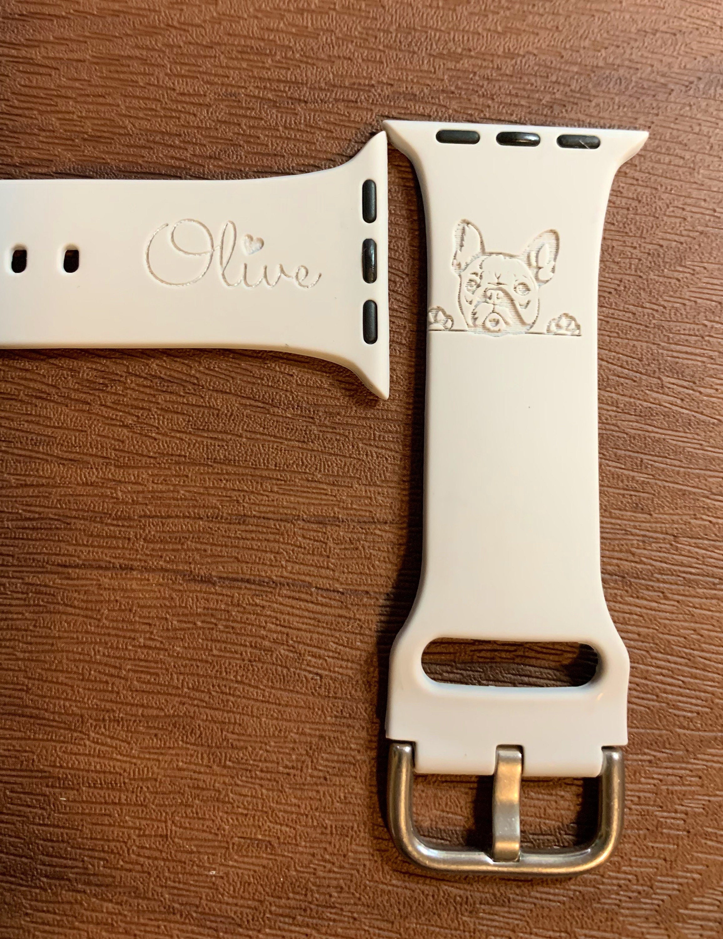 Engraved Watch Band Custom Silicone Watch Band Personalized Etsy