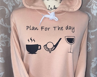 Coffee golf wine sweatshirt Clearance