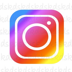 Instagram Logo, Instagram, Insta, digitale Datei, Pdf, Png, Jpeg, Jpg, SVG, Instagram digitale Datei, Sticker machen, Cricut, Silhouette, Dateien