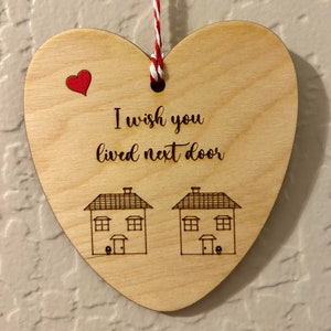 Ich wünschte, Sie lebten nebenan digitale Datei, ich wünschte, Sie lebten nebenan, Geschenk für beste Freundin, Geschenkidee, für sie, Bestie, Weihnachtsschmuck, Geschenk