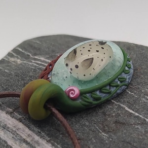 Nudibranch Pendant, Sea Slug Necklace, Fairy Necklace, Witch Pendant, Sea Bunny Pendant, Sea Bunny Figurine, Polymer Clay Resin Necklace