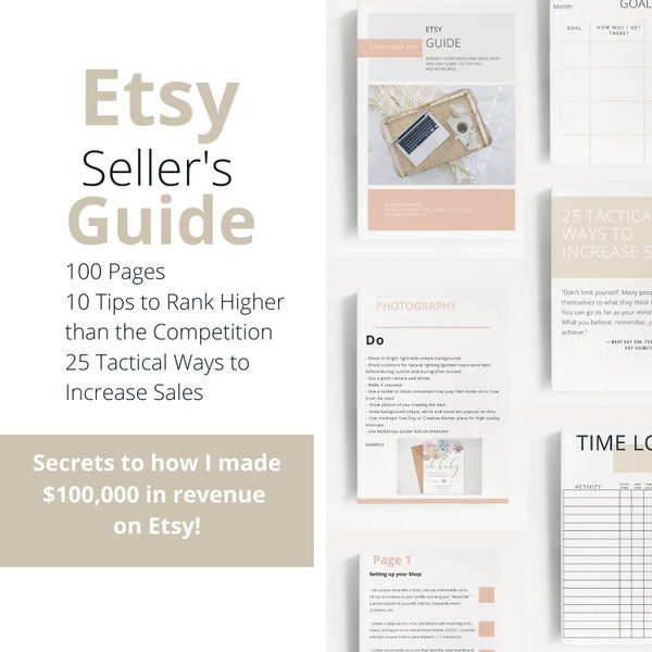 Etsy Seller' s Guide | How to Start Selling on Etsy | How to Start a Success Etsy Shop | Etsy Branding Kit | Etsy Guide | Marketing Guide