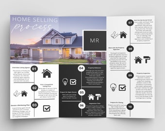 Real Estate Sellers Brochure | Editable Realtor Brochure | Real Estate Selling Guide | Real Estate Agent Marketing | Realtor Branding