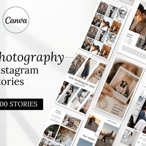 Instagram Stories for Photographers |Photographer Marketing | Photography Instagram Templates |  Photographer Branding | Instagram Story