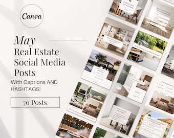 2024 May Real Estate Agent Social Media Post with Captions | Real Estate Instagram Post | Realtor Post | Real Estate Marketing Template |