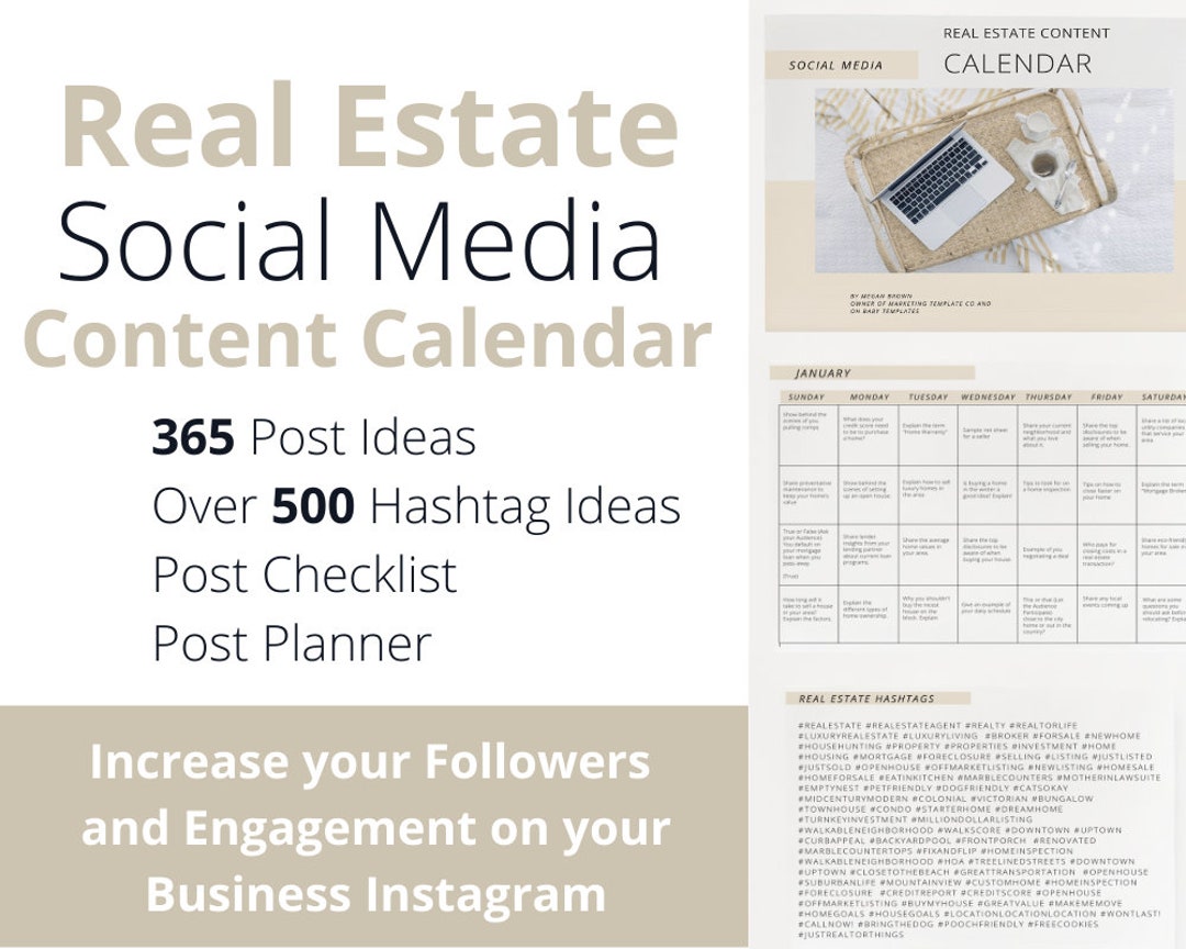 Real Estate Social Media Content | Real Estate Marketing | Social Media ...