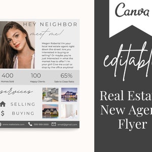 Folleto editable de bienes raíces / Nuevo folleto de bienes raíces / Plantillas de marketing inmobiliario / Marca de agente inmobiliario / Marketing inmobiliario / Folletos