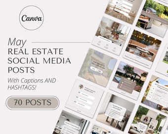 2024 May Real Estate Agent Social Media Post with Captions | Real Estate Instagram Post | Realtor Post | Real Estate Marketing Template |