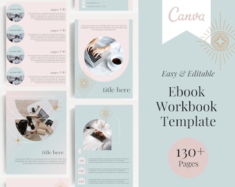 Ebook Template for Canva | Editable Workbook Template | Blogger Ebook | Course Workbook  | Lead Magnet Canva | Course Creator | Opt In