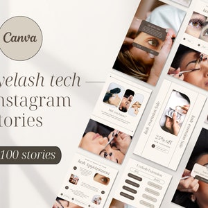 Lash Tech Instagram Stories | Beauty Social Media Posts | Lash Extension IG Stories | Esthetician Instagram Posts | Eyelash Instagram Post
