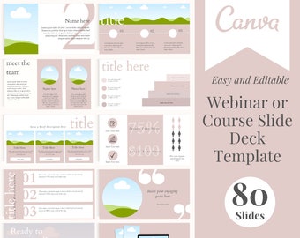 Slide Deck Templates | Webinar Templates | Slide Presentation Templates | Masterclass Template | Course Presentation | Masterclass