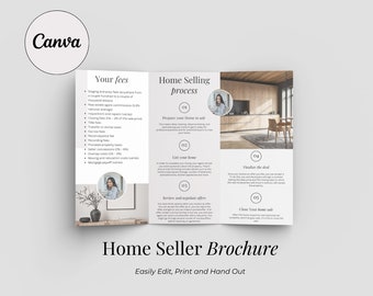 Real Estate Selling Brochure | Editable Realtor Brochure | Real Estate Sellers Guide | Real Estate Agent Marketing | Realtor Branding